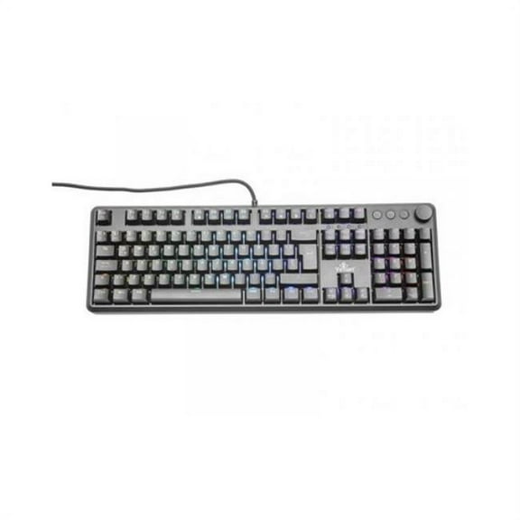 YEYIAN ASWARD Mechanical Gaming Multimedia Keyboard, 104 RGB LED Backlit 16M Color Keys, OUTEMU Red Hot-Swappable Switches, Cherry MX Equivalent, 18 Modes, 50M Keystrokes, Steel Frame, Braided Cable