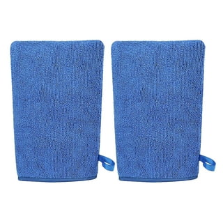 Ragnify Pack of 2 Clay Mitt Auto Detailing Medium Grade Alternative Mitt  for Flawless Removal of Surface Bonded Micro Contaminant (Blue) 