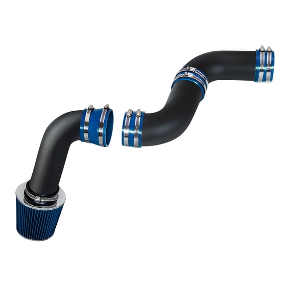 Rtunes Racing - MATTE BLACK PIPE RED - SHORT RAM INTAKE Compatible For 99-06 Chevy Silverado 1500 / GMC Sierra 1500 4.3L V6 / 07 Classic 4.3L