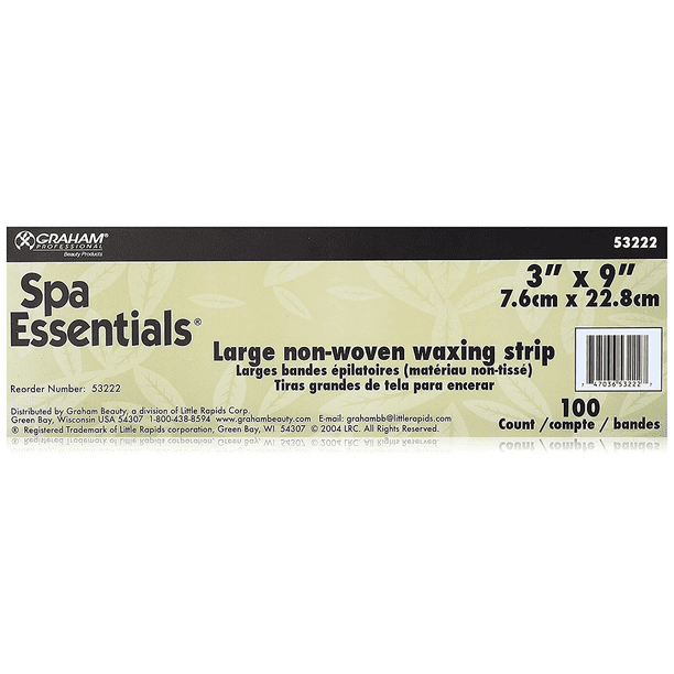 Graham Spa Essentials Waxing Strip Pellon Nonwoven 3 X 9 Ww Walmart Com