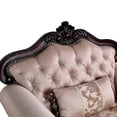 thumbnail image 6 of Furniture of America Adelaide Brown Tufted Fabric Accent Chair in Dark Cherry, 6 of 11