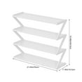 thumbnail image 3 of Holloyiver 4-Tier Expandable Shoe Rack for Closet, Stackable Small Shoe Rack, Heavy Duty Metal Shoe Rack Organizer for Entryway, Closet, Doorway, Garage, Cabinet and Narrow Space, White, 3 of 6