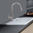 thumbnail image 7 of Dawot Sink Faucet, Pull Down Sprayer Brushed Nickel Kitchen Faucet Single Level Stainless Steel Kitchen Sink Faucets for RV, Dorm, Kitchen, 7 of 7