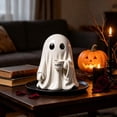 thumbnail image 7 of Clearance Gunhay Halloween Ghost Coffee Figurine, Funny Ghost Table Decor Resin Halloween Statue with Cup, Halloween Tabletop Decor for Home Coffee Station Centerpieces Tiered Tray Party Supplies, B, 7 of 7