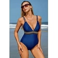 thumbnail image 3 of Alove Shoulder Straps Deep V Collar Bathing Suit One Piece Swimsuit Women Sexy Monokini Swimwear S-XL, 3 of 7