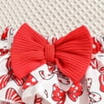 thumbnail image 6 of Staki Newborn Girl Clothes Baby Double Ruffle Romper Summer Dress Newborn Outfits Girl 3M 6M 9M Red,3-6 Months, 6 of 8