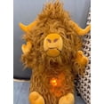 thumbnail image 4 of Diceymbol 2025 Breathing Highland Cow Stuffed Animal Breathing Highland Cow Sleep Buddy Sensory Details Music Lights Rhythmic Breathing Motion Musical Baby Toy Plush Valentine's Day Gifts, 4 of 4