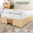 thumbnail image 3 of Faldón de cama Utopia Bedding Queen, 40 cm, microfibra, color beige, 3 of 7