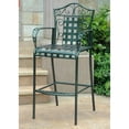 thumbnail image 4 of International Caravan Mandalay 3 Piece Iron Patio Pub Set in Black, 4 of 5