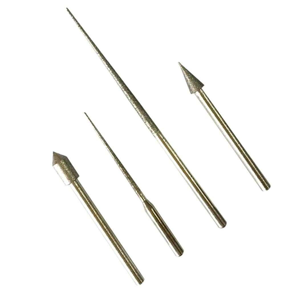 4Pcs Diamond-Coated Tapered Set - Replacement Tips Reaming Bead Tools