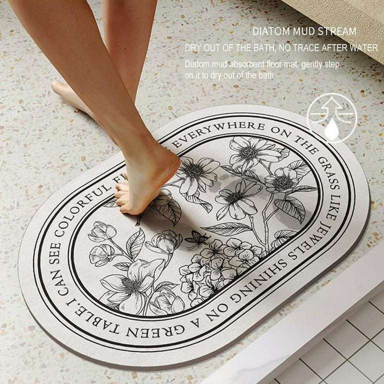 Super Absorbent Quick Drying Ultra Thin Bath Mat For Shower, Kitchen, And  Bathroom Non Slip Diatom Mud Floor Mats With Door Protection 230926 From  Huo10, $12.97