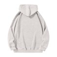 thumbnail image 6 of Havenx Mens Distressed Washed Hoodies Pullover Long Sleeve Hoodie with Pockets Hooded Sweatshirt Comfy Casual Retro Relaxed Fit Fall Winter Clothes,Beige S, 6 of 6
