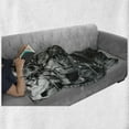 thumbnail image 6 of Industrial Soft Flannel Fleece Blanket, Modern Times Detail of Rusted Machine in Factory Physical Equipment Process, Cozy Plush for Indoor and Outdoor Use, 60" x 80", Black and White, by Ambesonne, 6 of 6