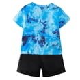 thumbnail image 5 of HCNTES Baby Toddler Boy Girl Outfits Clothes Summer Kids Pattern Short Sleeve Shirt & Shorts Set(Blue,18-24 Months), 5 of 8
