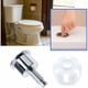 thumbnail image 2 of Botón de doble descarga, botón redondo, accesorios cromados ABS, repuesto de inodoro para cuarto de ducha, baño, 2 of 5