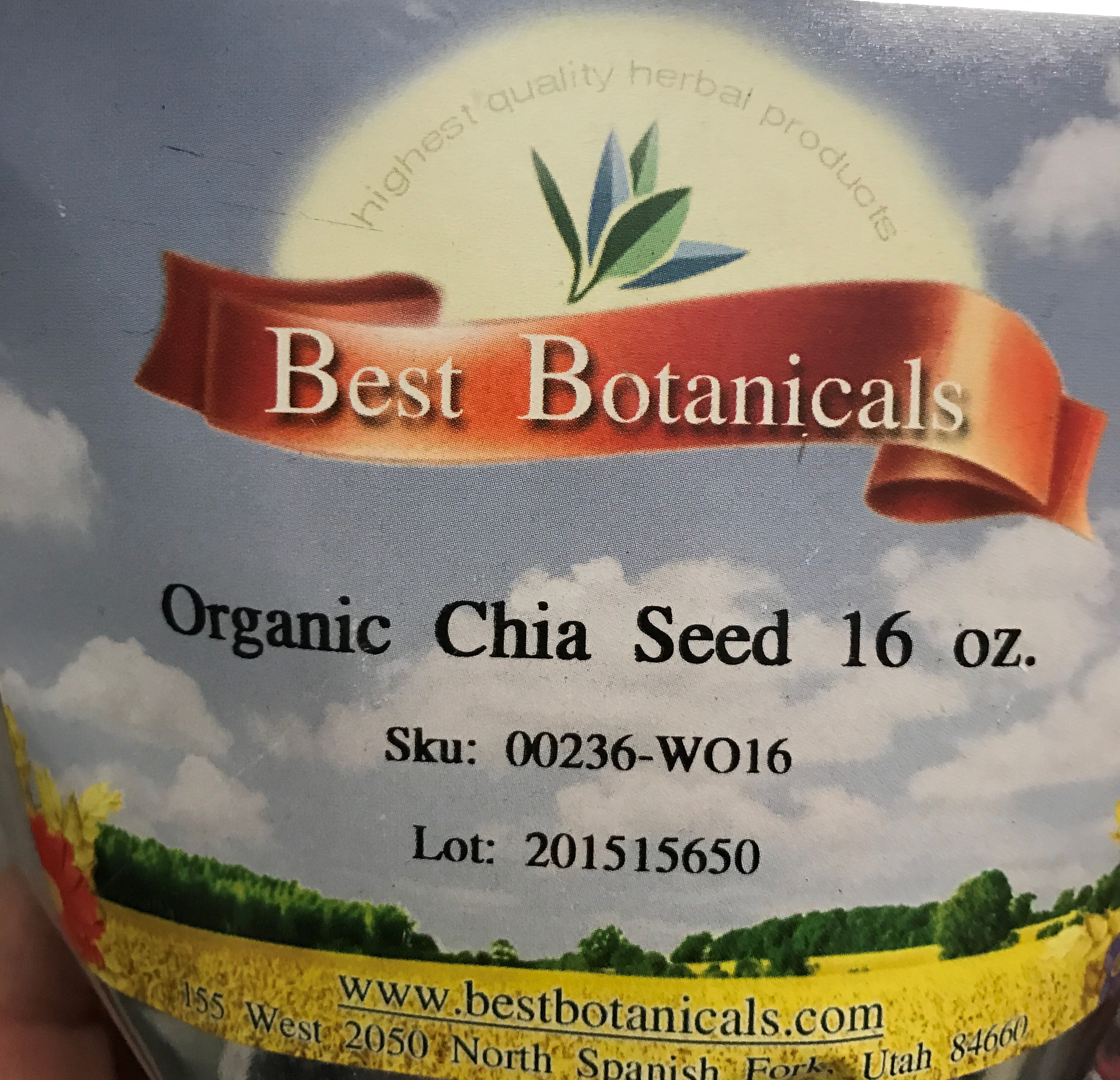 Best Botanicals Chia Seed (Organic) 16 oz.