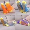 thumbnail image 5 of sixwipe 4 Pairs Non Slip Grip Socks, Anti Slip Socks with Cushion, Full Toe Ankle Fall Prevention Grip Socks, Non Skid Socks for Yoga, Pilates, Dance, Ballet, Women, 5 of 8