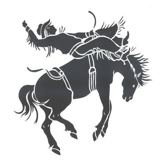 Bustin Bronco Wall Stencil - DEE651 by DeeSigns