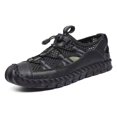 thumbnail image 1 of Men's Sandals Fashion Outdoor Sports Sandals Casual Breathable Leather Sandals Beach Shoes, 1 of 1
