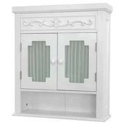 Elegant Home Fashions Lansing Bathroom Wall Cabinet, White