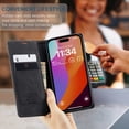 thumbnail image 4 of ETFAST Leather Wallet With Card Holder Zipper Phone Case For iPhone 16 Pro Max 16Plus 15ProMax 15Pro 14Pro 13 Pro Max 12 11 Xs Max XR 7 8 SE 6 High Quality Leather Phone Case, 4 of 11
