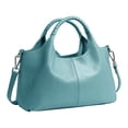 thumbnail image 2 of Faraee Leather Shoulder Bags for Women Purses and Handbags Top Handle Satchel Designer Large Capacity Crooss Body Work Computer Tote Bag Sky Blue, 2 of 7