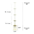 thumbnail image 4 of Lalia Home 9.25" Studio Loft 1-Light Adjustable Hanging Clear Glass Pendant Fixture, Gold, 4 of 8