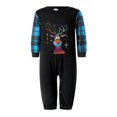 thumbnail image 2 of Conjunto de pijamas navideños familiares a juego con estampado de renos y cuadros. Pijamas de vacaciones para papá, mamá y niños., 2 of 10