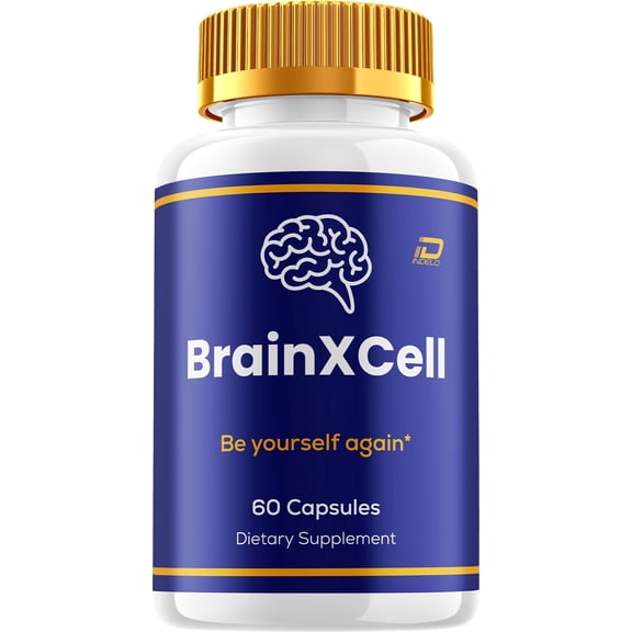 BrainXCell Capsules – Brain X Cell Natural Blend Memory Focus Support Supplement, 1 Pack, 60 Capsules