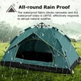 thumbnail image 3 of Waterproof 3-4 Person Pop Up Tent, Instant Setup, Windproof, Sun Protection Camping & Hiking Tent, 3 of 6
