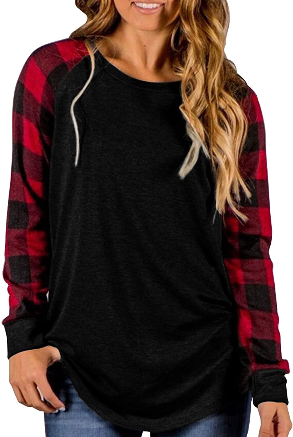 Red Buffalo Plaid Bear Mama Printed Toddler Childrens Crew Neck Sweater Long Sleeve Cute Knitted Jumper Top