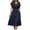 Navy(womens dresses), variant on ZHYou Womens Casual Shirt Dresses, Button Front, Short Sleeves, Collared Neck, Self Tie Waist Belt, Soft Lightweight Midi Dresses with Pockets,Pink,2XL