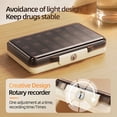 thumbnail image 3 of KUEON Weekly Pill Organizer 3 Times a Day, 7 Day Detachable Pill Box  (Brown), 3 of 9