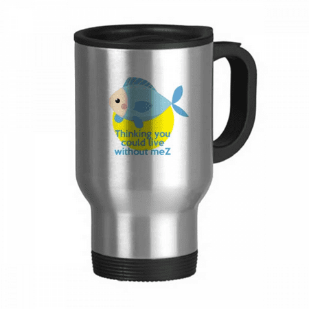 

English Classic Emotional Lyrics Miss Travel Mug Flip Lid Stainless Steel Cup Car Tumbler Thermos