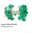 thumbnail image 3 of St. Patrick'S Day String Lights | Green Led Fairy Lights with Four Leaf Clovers | 500Cm/16Ft Usb Powered Holiday Party Decor for Indoor Outdoor, 3 of 9