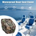 thumbnail image 6 of KUIFORTI Camo Hunting Boat Seat Cover Waterproof Easy to Install Outdoor Pontoon Captain Boat Bench Chair Cover Dust Resistant Boat Chair Protector for Outdoor Yacht Ship Fishing, 6 of 7