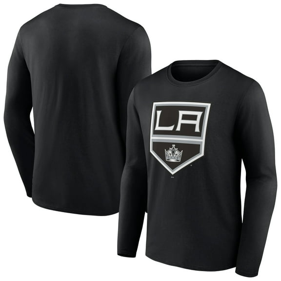 Men's Black Los Angeles Kings Primary Logo Team Long Sleeve T-Shirt