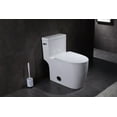 thumbnail image 3 of Kingston Brass VTC2995 Courtyard One-Piece 1.28 GPF Single Flush Elongated Toilet, White, 3 of 6