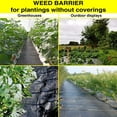 thumbnail image 6 of Garden Weed Barrier Landscape Fabric, Premium Ground Cover Weed Blocker Fabric Gardening Mat, Superior Weed Control for Vegetable Garden, Flower Bed, Mulch, 6 of 9