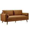 thumbnail image 5 of Modway Revive Upholstered Vegan Leather Sofa in Tan, 5 of 9