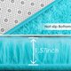 thumbnail image 3 of Alfombra Merelax Soft Fluffy Blue Shaggy para dormitorio, 90 x 150 cm, 3 of 7