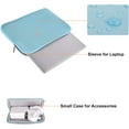 thumbnail image 2 of Mosiso 13.3 inch Laptop Sleeve for MacBook Pro 14 inch M4 M3 M2 M1 Lenovo Dell HP Asus Acer, Protective Neoprene Notebook Bag with Small Case, Hot Blue, 2 of 5