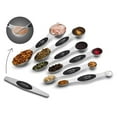 thumbnail image 3 of axGear 6-Piece Magnetic Measuring Spoon Set Stainless Steel Stackable Dual Sided, 3 of 7