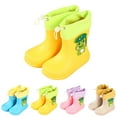 thumbnail image 3 of XIMIN Kids Cute Cartoon Frog Pattern Rainboots Girls' Waterproof Rain Boots Rubber EVC Rainboots Kids Easy-on Rain Boots Toddler Rain Shoes, 3 of 8