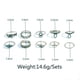 thumbnail image 4 of 10pcs / Set de Anillos de Múltiple Midi de Aleación de Plata, 4 of 4