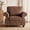 Rust-fabric material, variant on Poshby Mid-Century Modern Accent Chairs with Fabric Material, Upholstered Cushions for Living Room, Red Brown