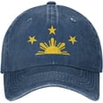 thumbnail image 5 of Filipino Flag Funny Hat Adjustable Denim Baseball Cap Black Dad Hat Men Women, 5 of 6