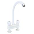 thumbnail image 1 of HLONK Plastic White Two Handle Faucet, 1 of 6