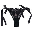thumbnail image 1 of Tanga Secret Trasures para Dama, de Encaje con Amarre Negro Talla CH, 1 of 4