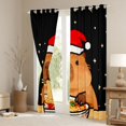 thumbnail image 3 of Homewish Cute Ramen Capibara Curtains Pack of 2 (42x84 Each) for Teens, Mystic Stars Galaxy Curtains Blackout, Merry Christmas Bedroom Curtains, Blackout Curtains Room Decor, 3 of 6